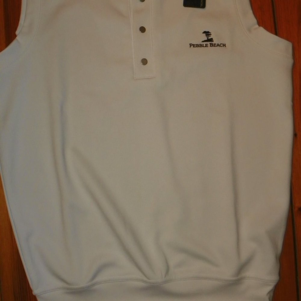 New Pebble Beach Man's Sleeveless Golf Vest Sz S